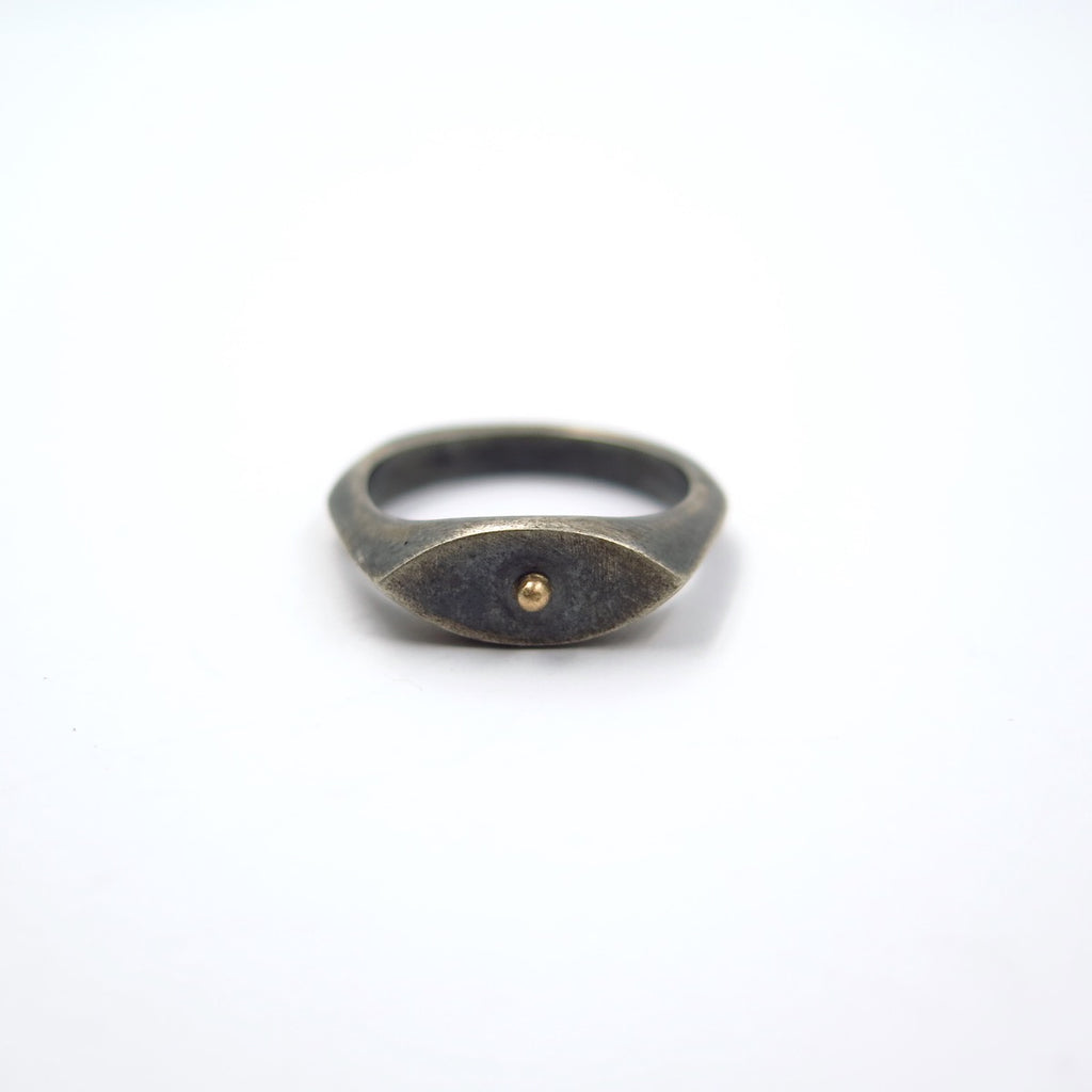 Black Eye Fine Signet - Alkisti Jewelry
