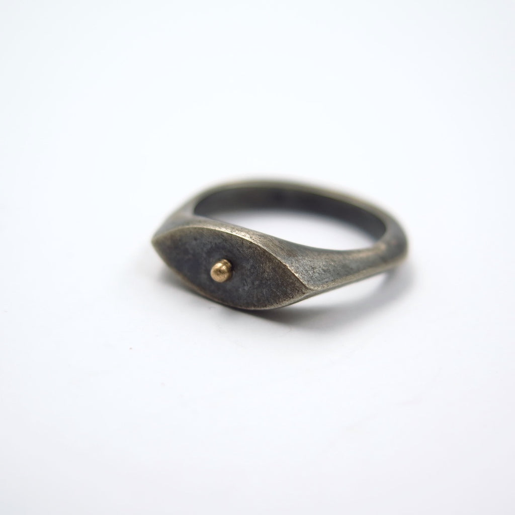 Black Eye Fine Signet - Alkisti Jewelry
