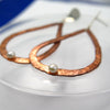 Mollusca Earrings in Copper, Silver & Pearls - Alkisti Jewelry