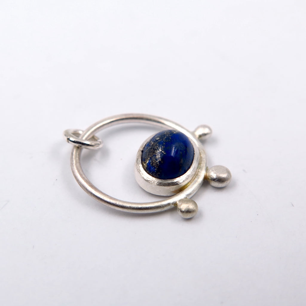 Tripodo Pendant in Labradorite/ Lapis - Alkisti Jewelry