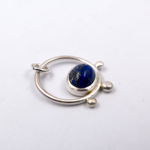 Tripodo Pendant in Labradorite/ Lapis - Alkisti Jewelry