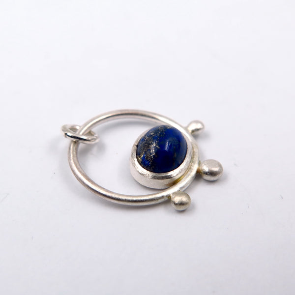 Tripodo Pendant in Labradorite/ Lapis - Alkisti Jewelry