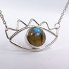Cute Eye 2 Necklace in Labradorite - Alkisti Jewelry