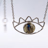 Cute Eye 1 Necklace in Labradorite - Alkisti Jewelry