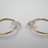 Planitakia Fine Hoops in Herkimer Diamond & 14K Gold - Alkisti Jewelry