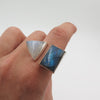 Statement Ring in Labradorite & Moonstone - Alkisti Jewelry