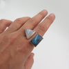 Statement Ring in Labradorite & Moonstone - Alkisti Jewelry
