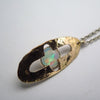 Cross Fine Charm in Opal & 14K Gold - Alkisti Jewelry